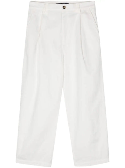 Double Darted Pants With Button