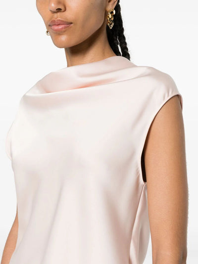 Sleeveless Satin Top