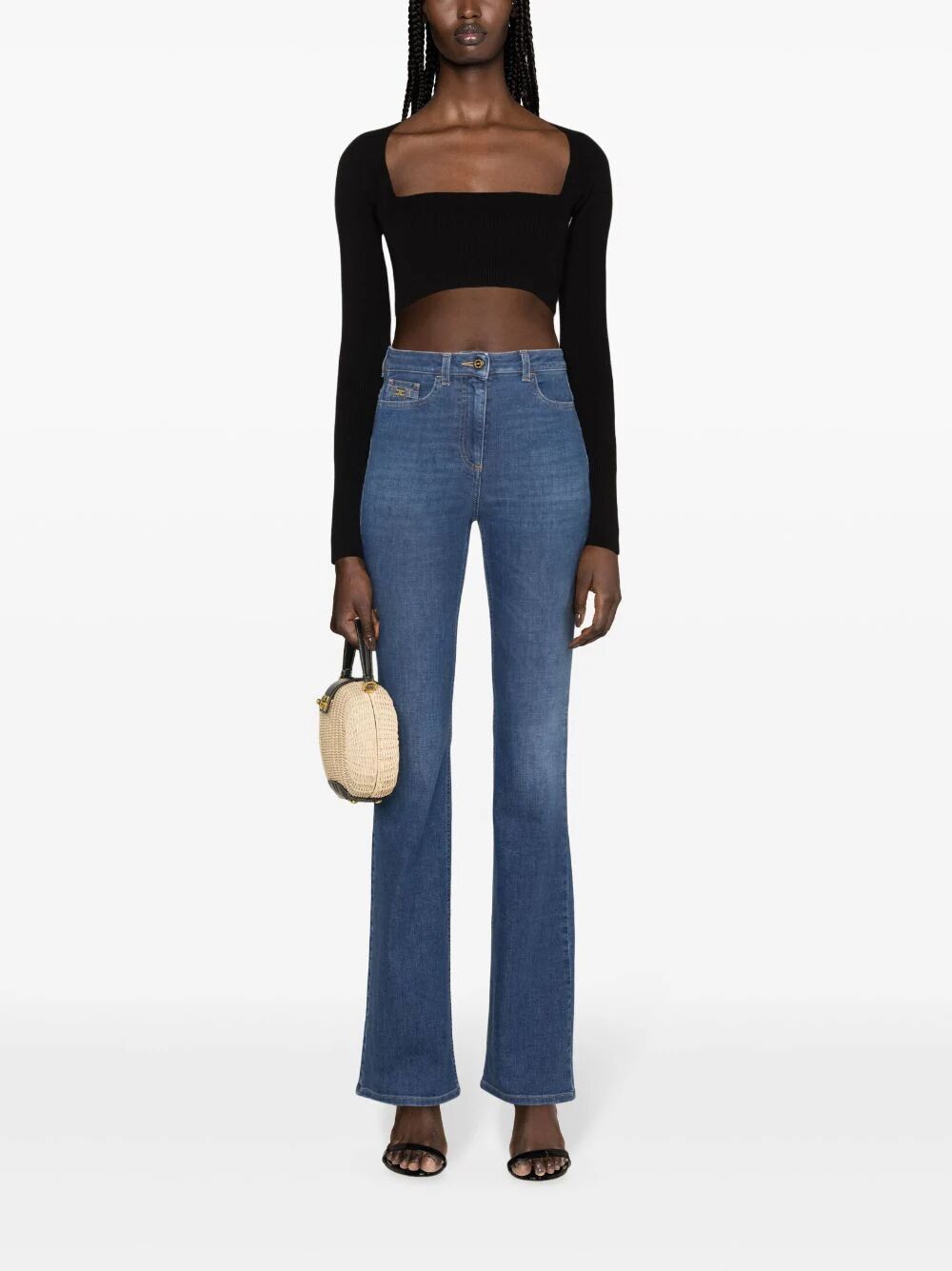 High Waist Flared Jeans