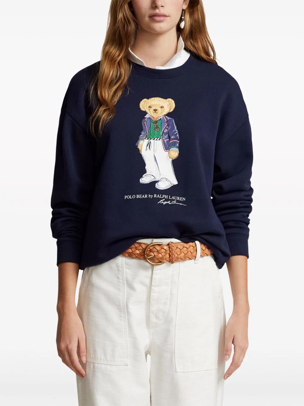 Crew Neck Sweatshirt With Teddy