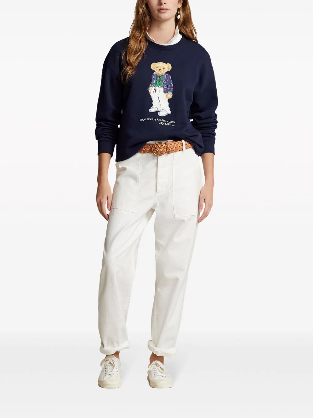 Crew Neck Sweatshirt With Teddy