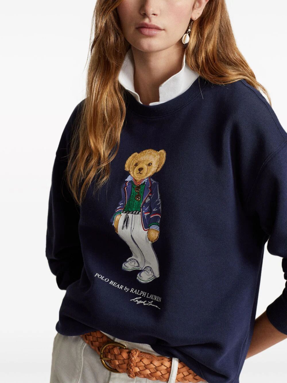 Crew Neck Sweatshirt With Teddy