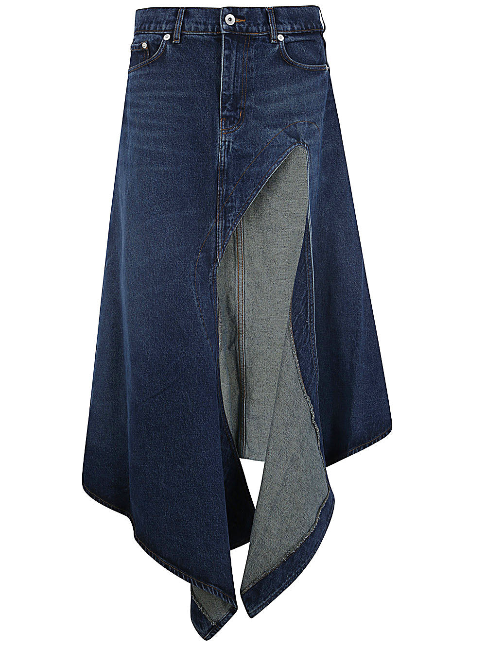 Evergreen Cut Out Denim Skirt