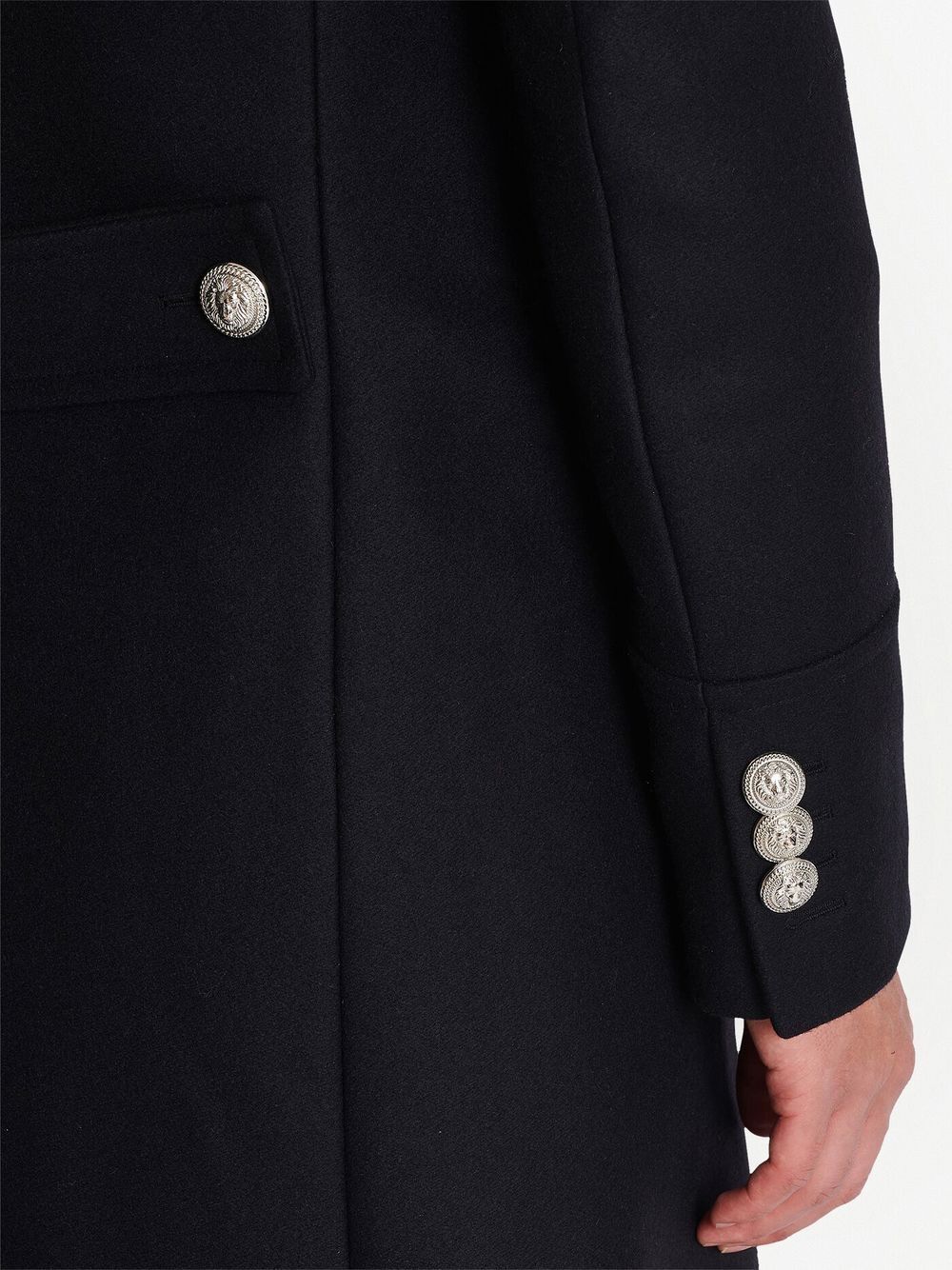 Officer Virgin Wool Coat