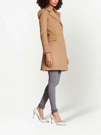 Ten Button Wool And Cashmere Coat