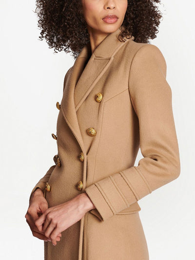 Ten Button Wool And Cashmere Coat