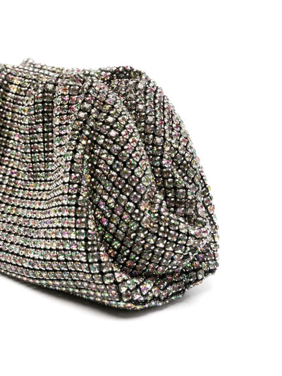 Multi Rhinestone Chainmail Clutch Bag