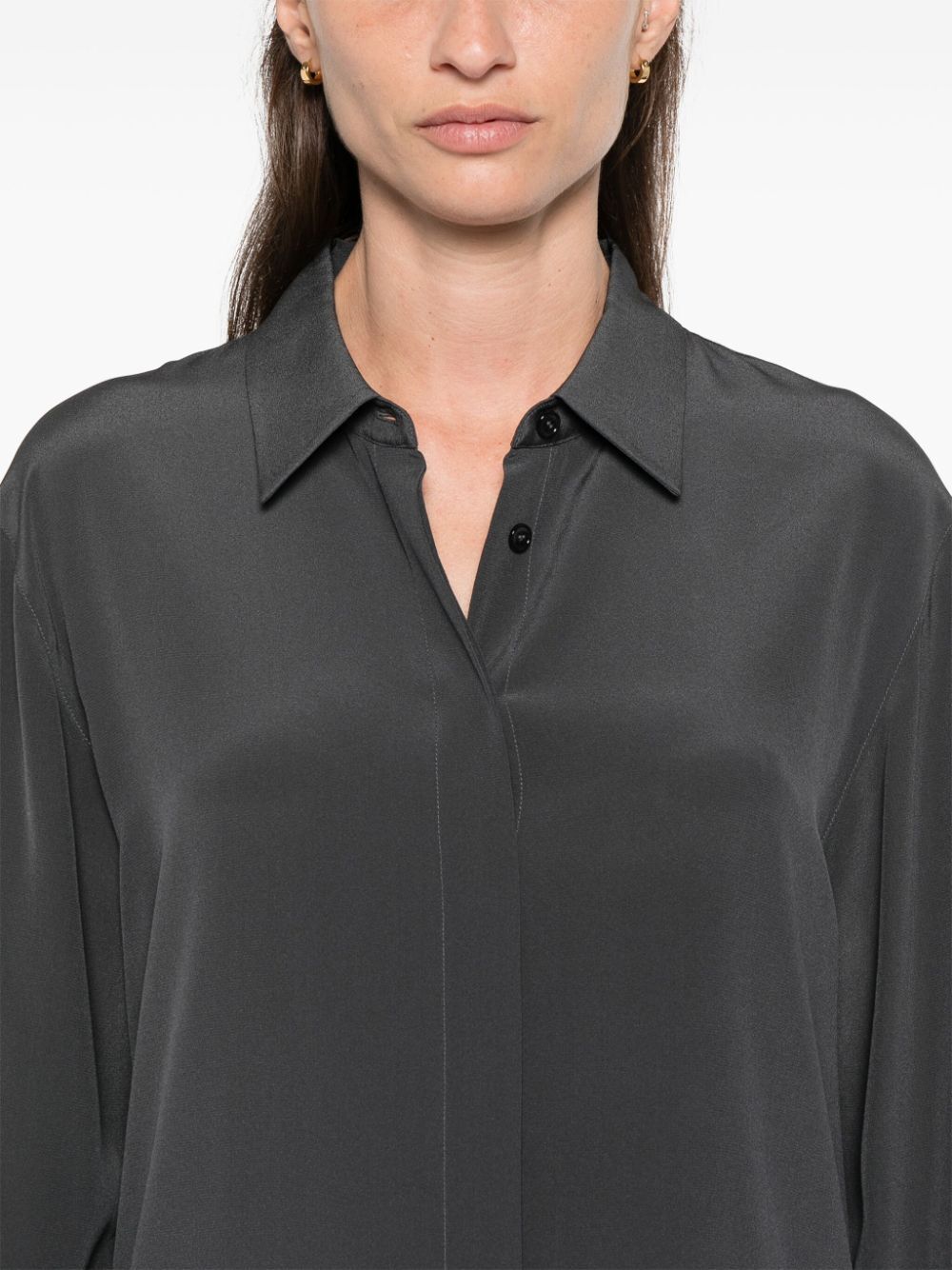 Bold Blouse Crepe De Soie