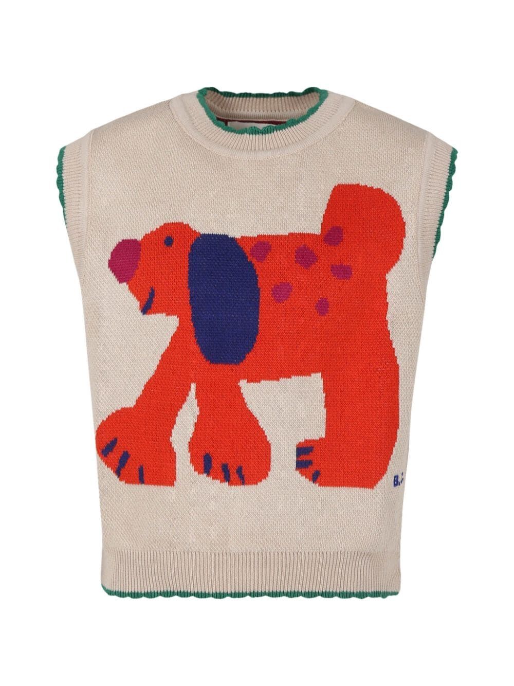 Fairy Dog Jaquard Knitted Vest