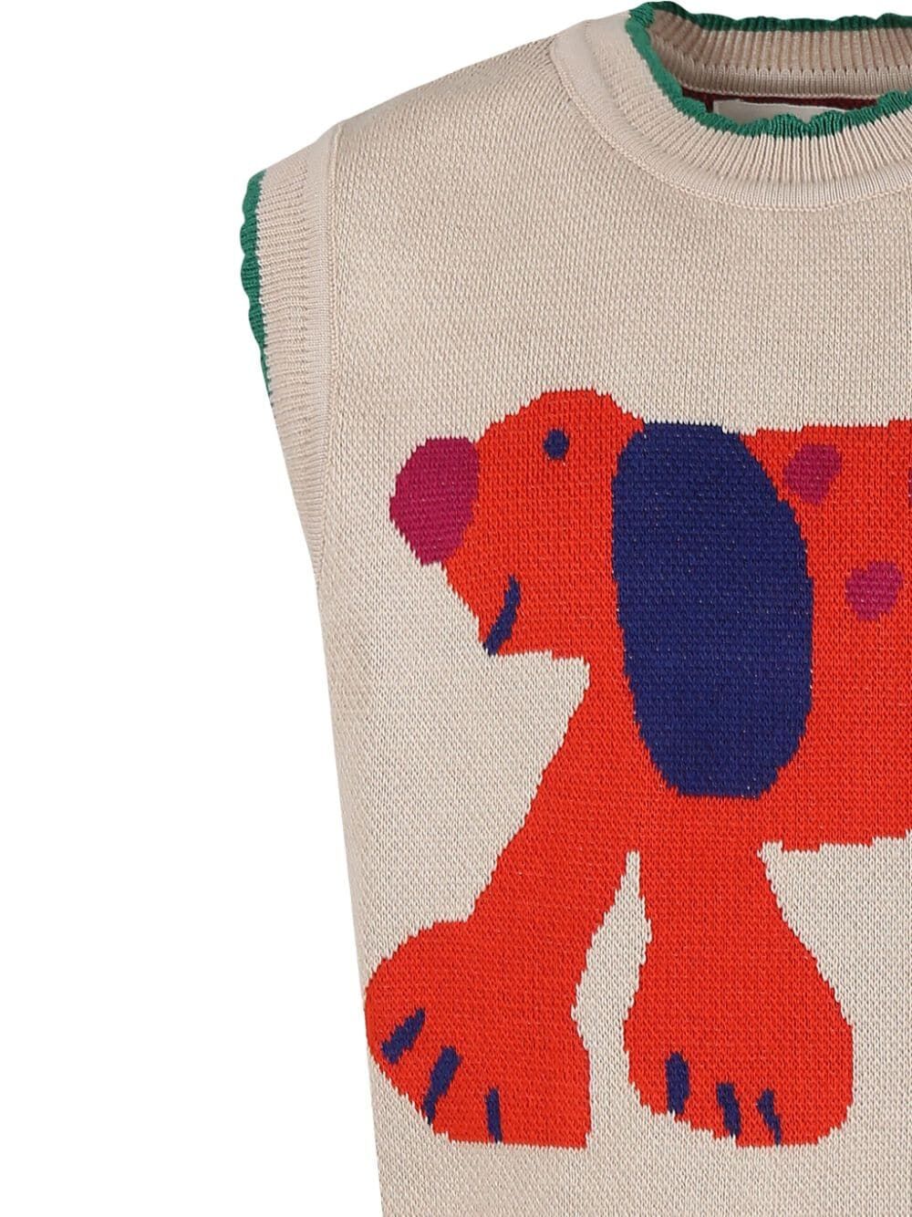 Fairy Dog Jaquard Knitted Vest