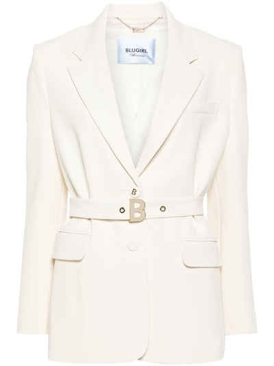 Crepe Stretch Belt Jacket