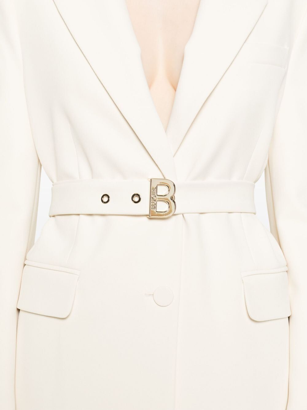 Crepe Stretch Belt Jacket