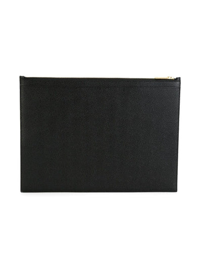 Medium Document Holder In Pebble Grain Leather