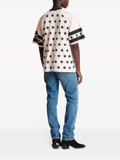 Balmain Signature Stars Print T-shirt