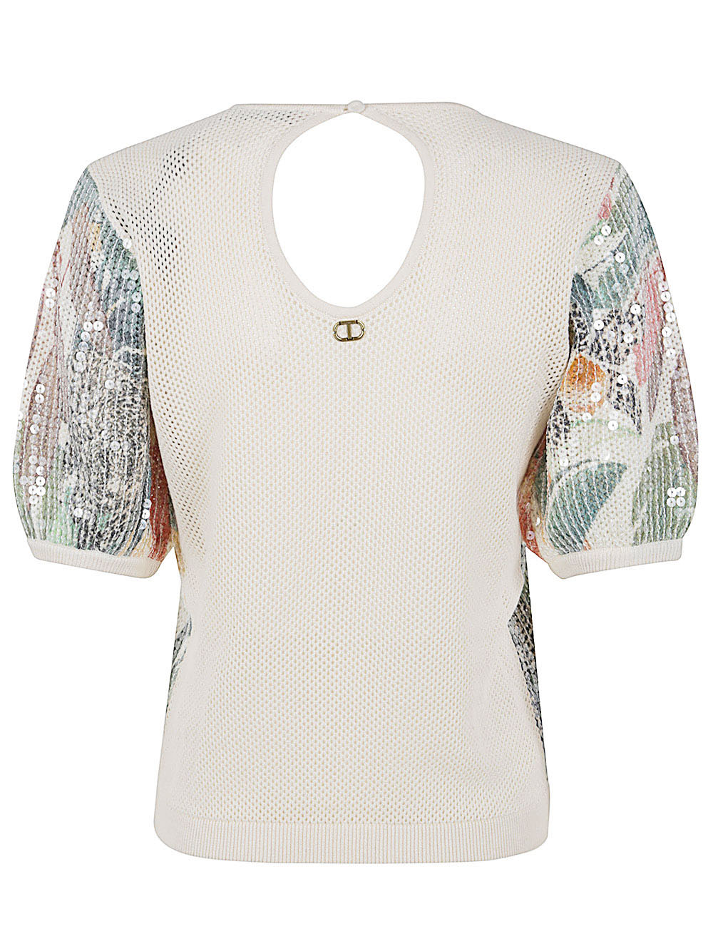 Short Sleeve Sequined Pullover