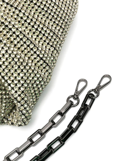 Silver Diamante Pouch