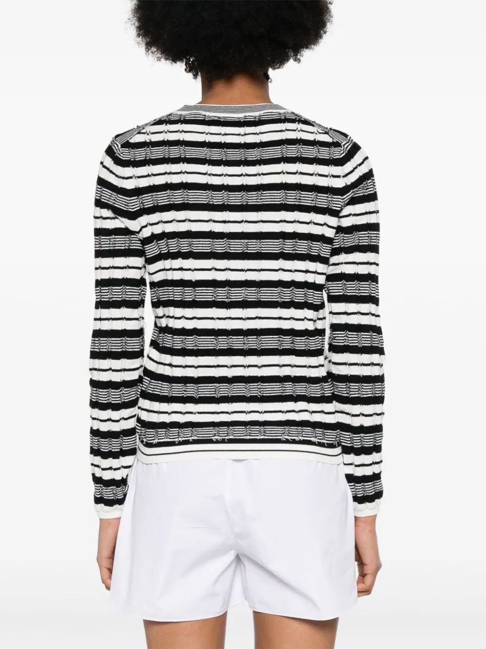 Long Sleeves Striped Korean Sweater