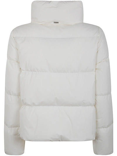 Nylon Chamoix Short Down Jacket