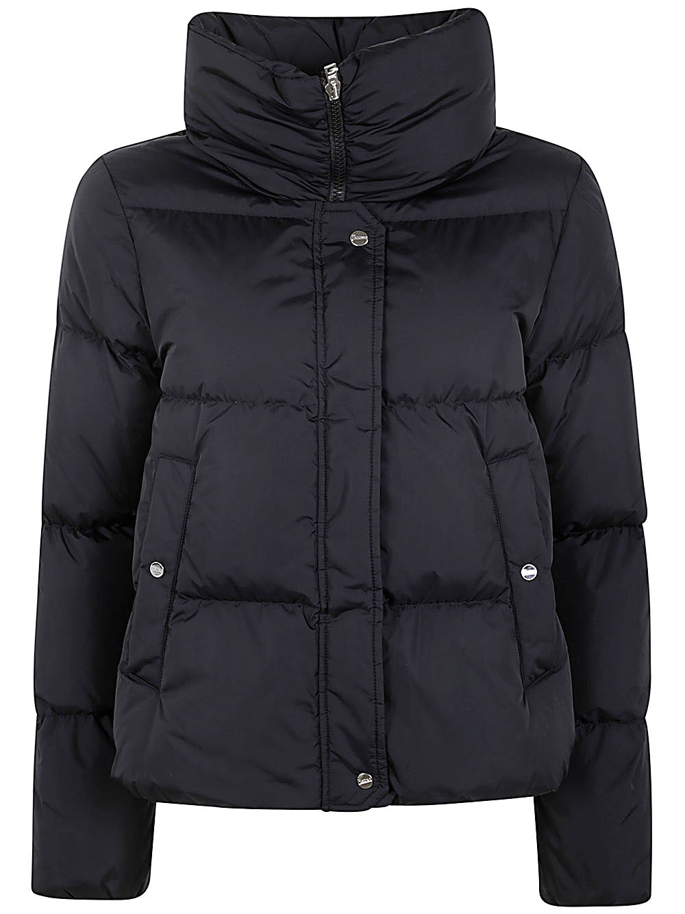 Nylon Chamoix Short Down Jacket