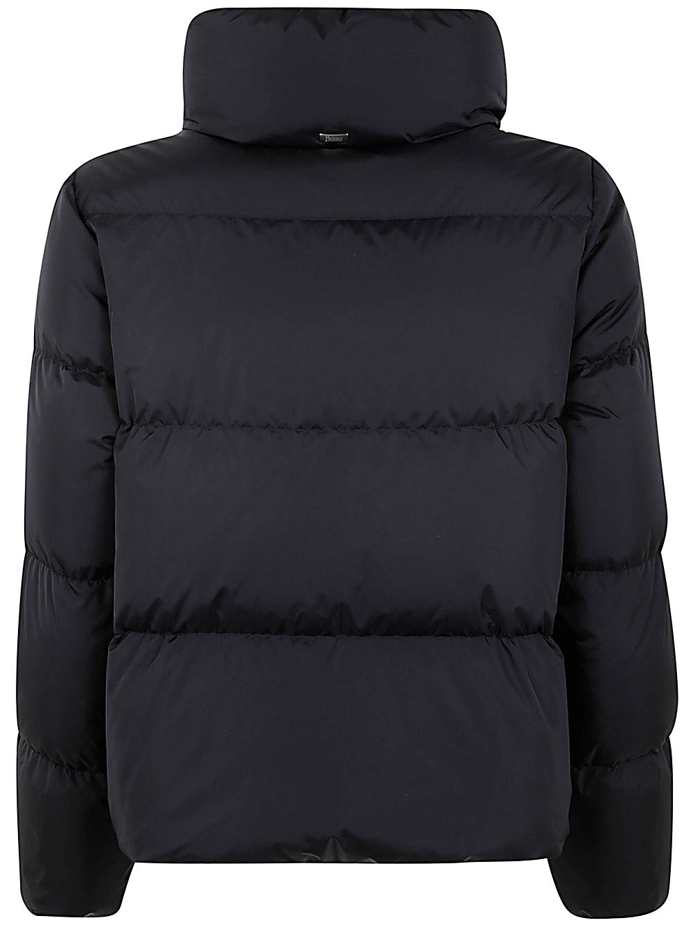 Nylon Chamoix Short Down Jacket