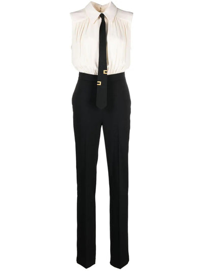 Sleeveless Jumpsuit With Tie