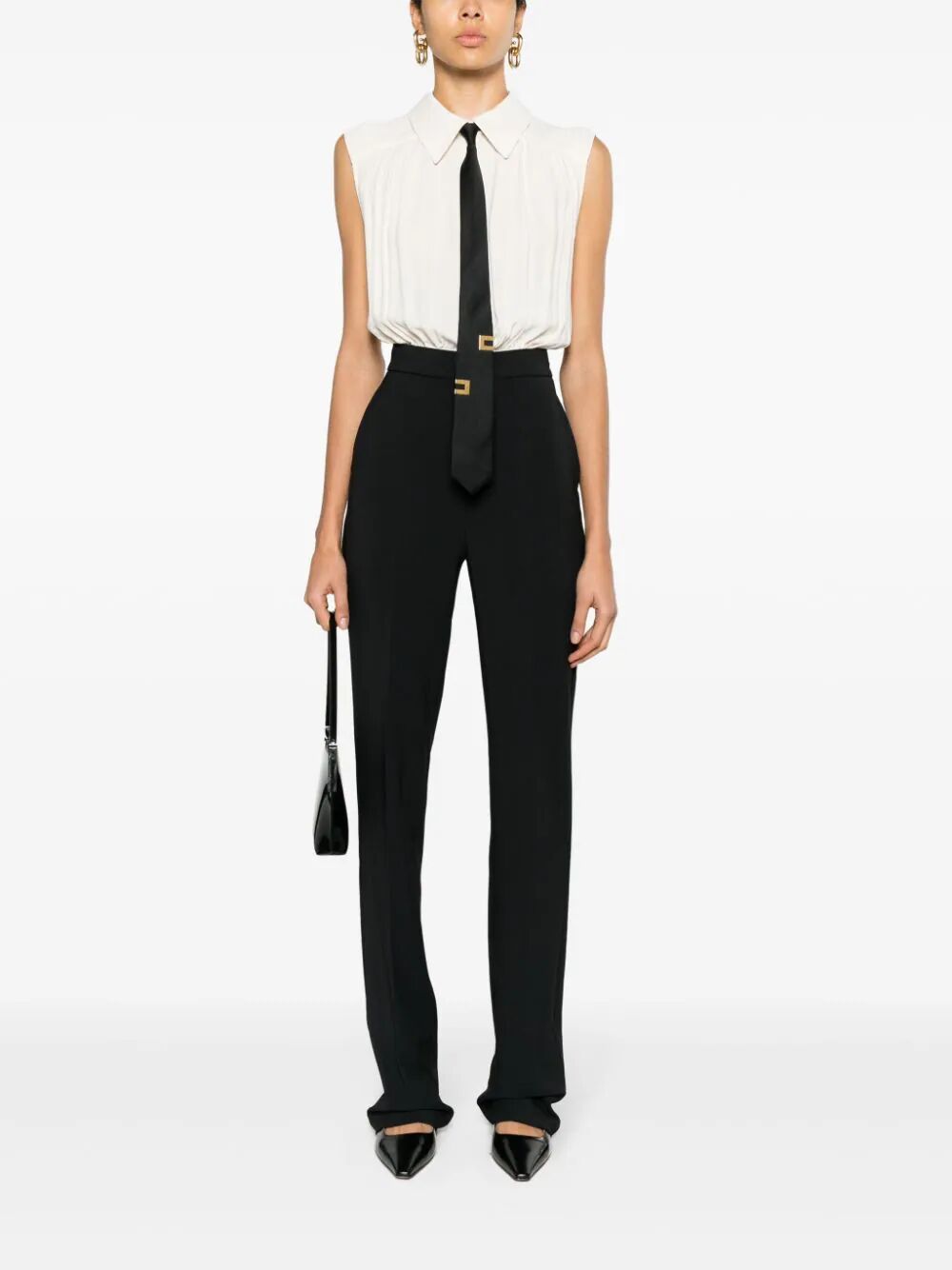 Sleeveless Jumpsuit With Tie