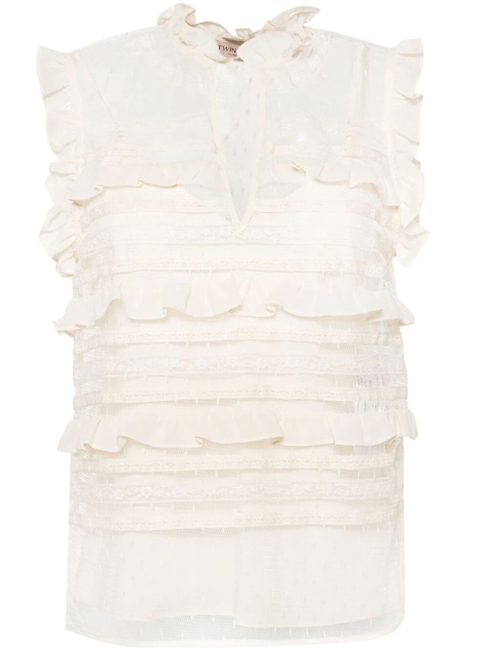 Sleeveless Laced Shirt