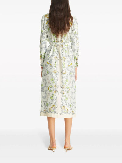 Printed Silk Twill Shirtdress