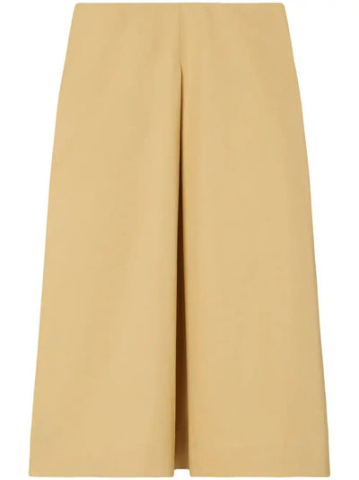 Pleated Poplin Skirt