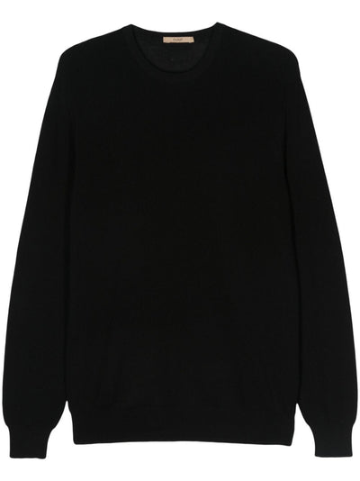 Long Sleeves Crew Neck Ribbed Sweater