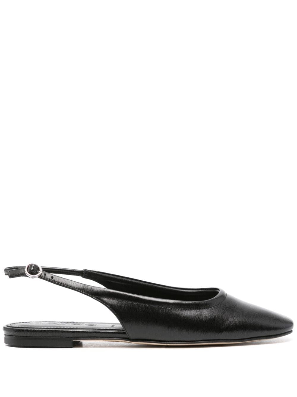 Dani Nappa Leather Black Flats