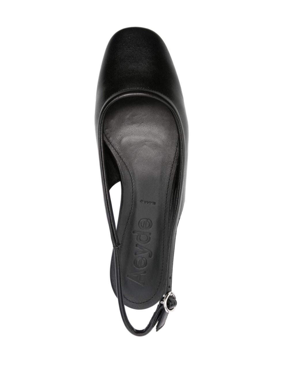 Dani Nappa Leather Black Flats