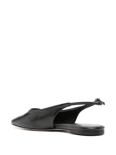 Dani Nappa Leather Black Flats