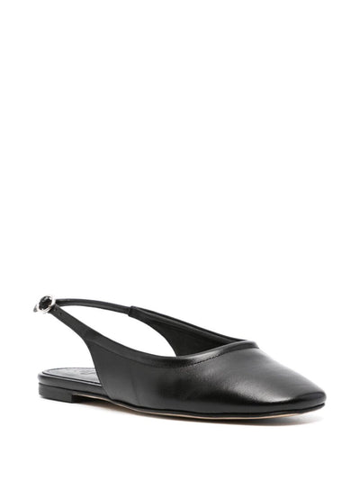 Dani Nappa Leather Black Flats