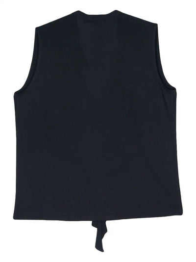 Sleeveless Top With Rouches