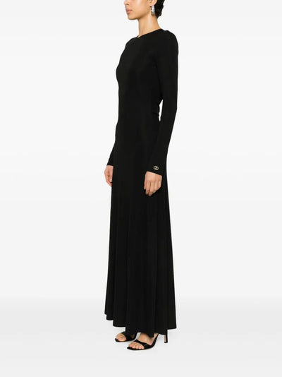 Long Sleeves Crew Neck Long Dress