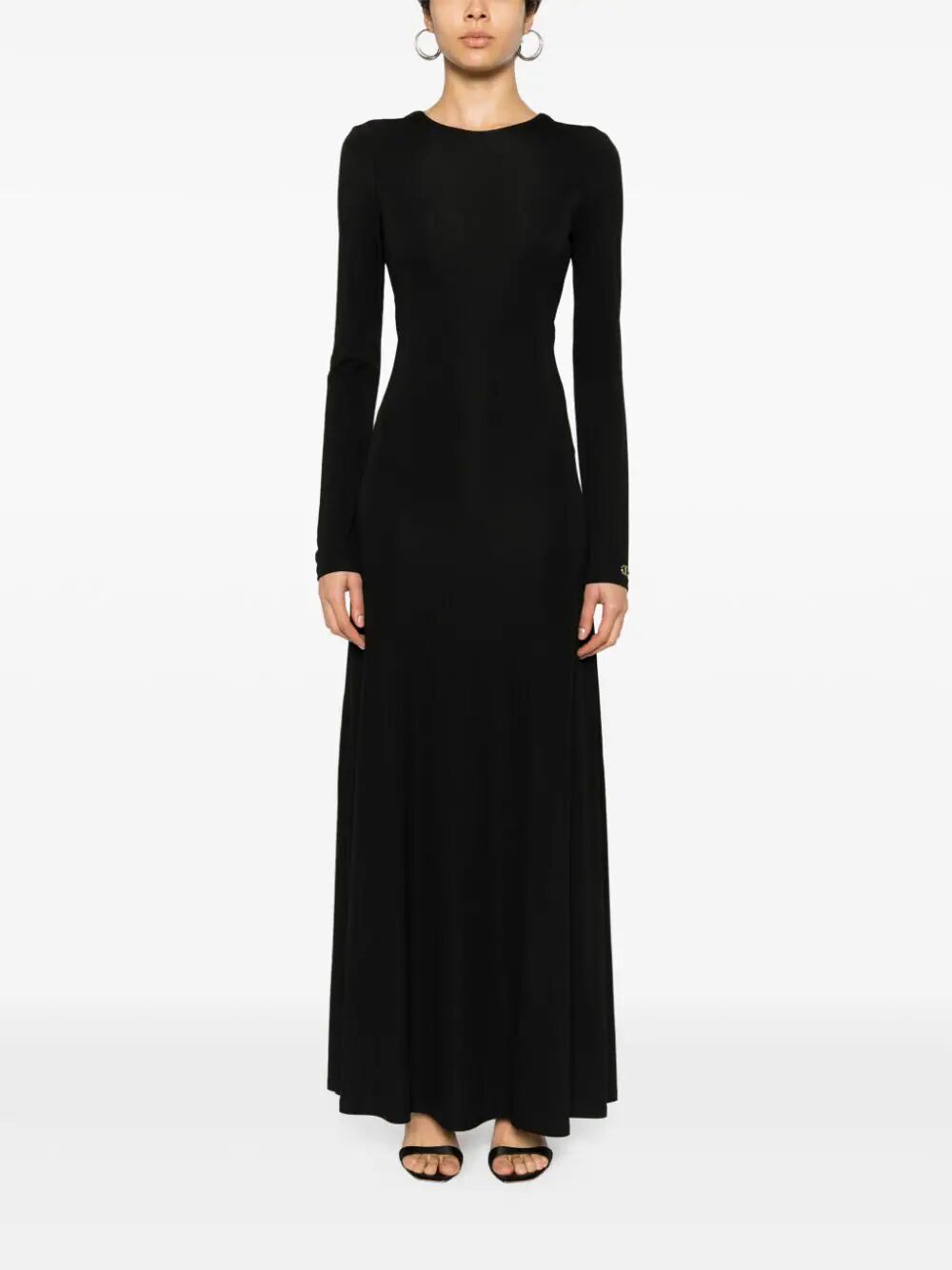 Long Sleeves Crew Neck Long Dress