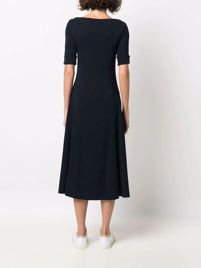 Munzie Elbow Sleeves Midi Dress