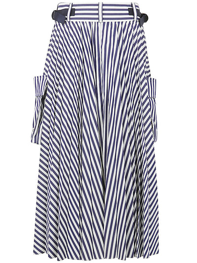 Thomas Mason Cotton Poplin Skirt