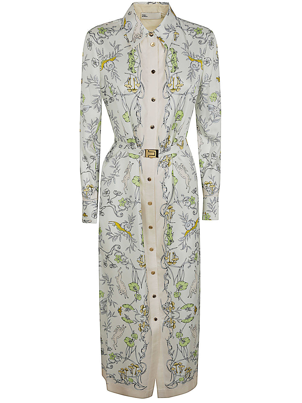 Printed Silk Twill Shirtdress