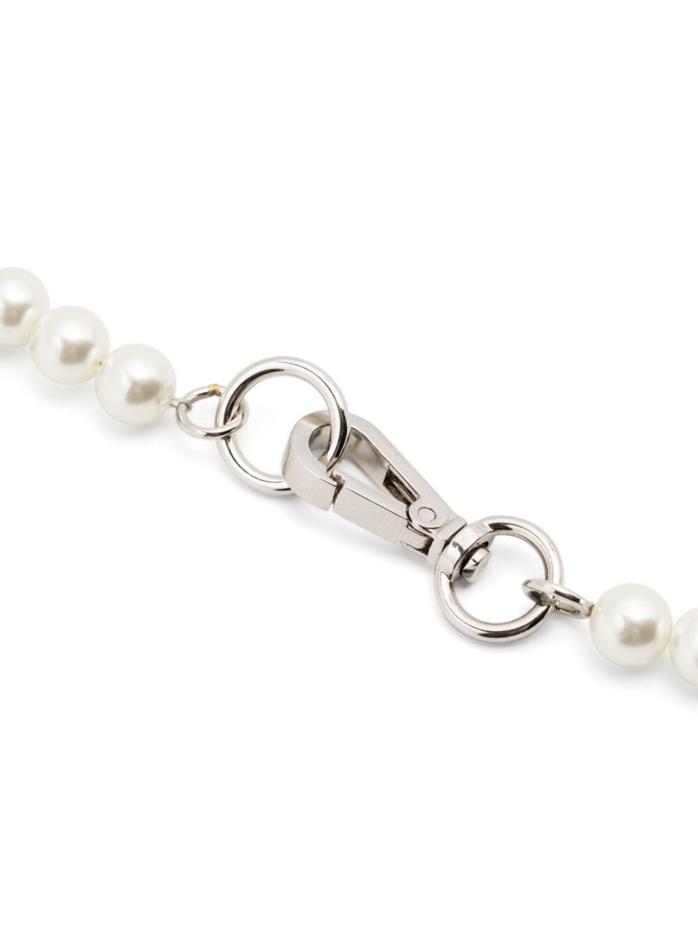 Bell Charm And Pearl Necklace