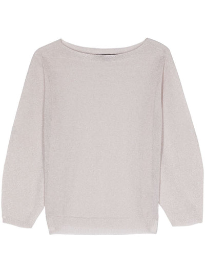 Long Sleeves Boat Neck Sweater