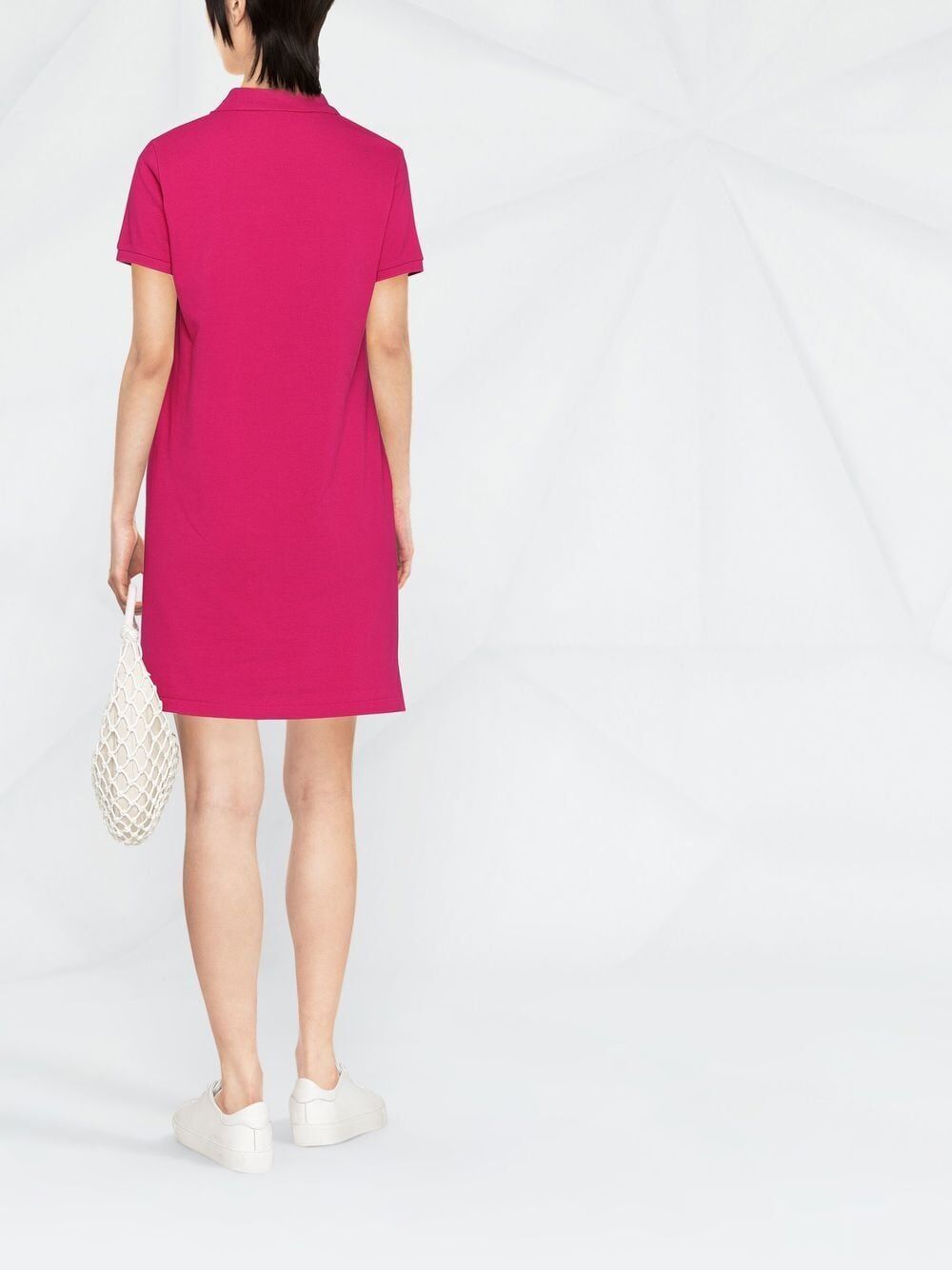 Short Sleeves Polo Neck Dress