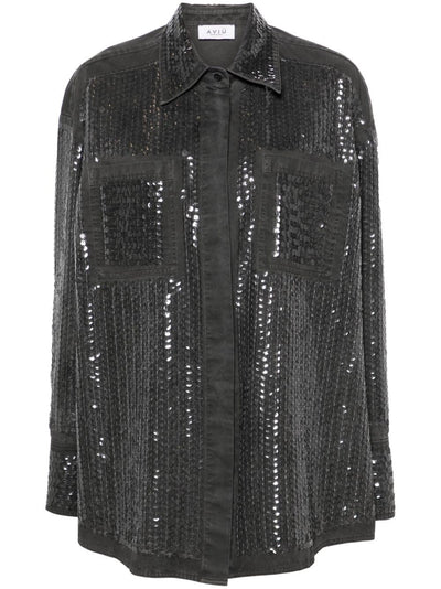 Oversized Shirt With Paillettes