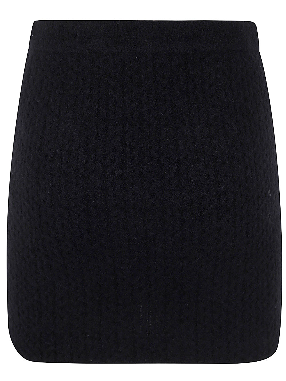 Black Cashmere Blend Knit Skirt