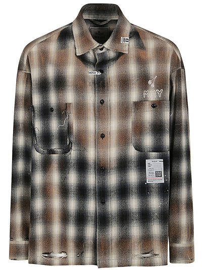 Vintage Like Check Long Sleeves Shirt