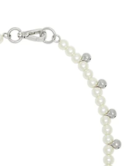 Bell Charm And Pearl Necklace