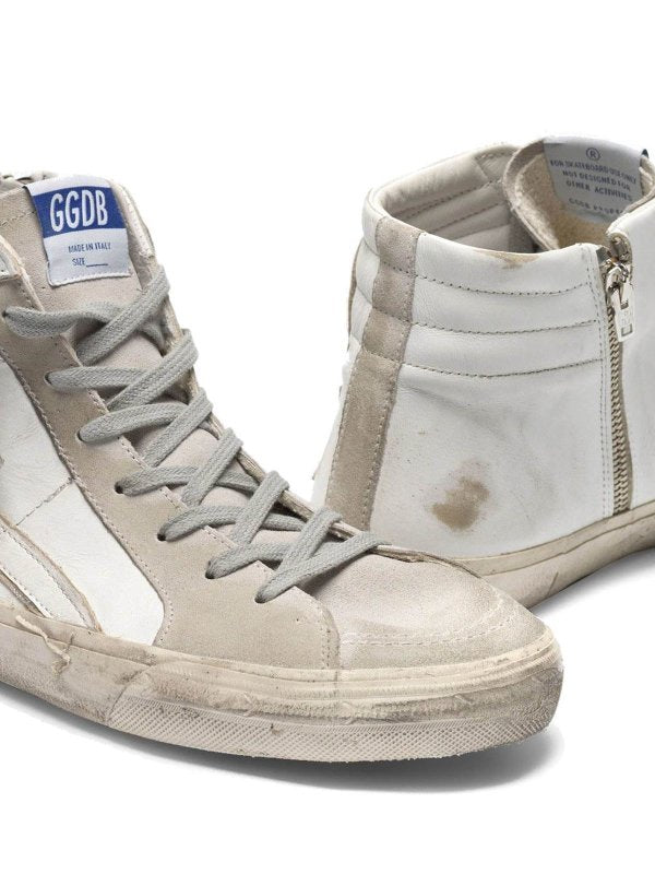 Sneakers Slide High Top Bianche