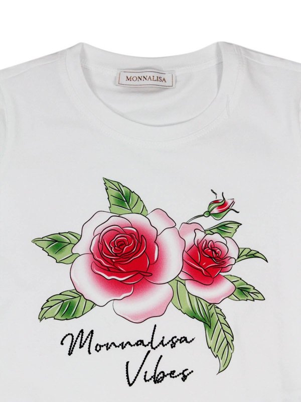 T-shirt Logo Rose Bianca