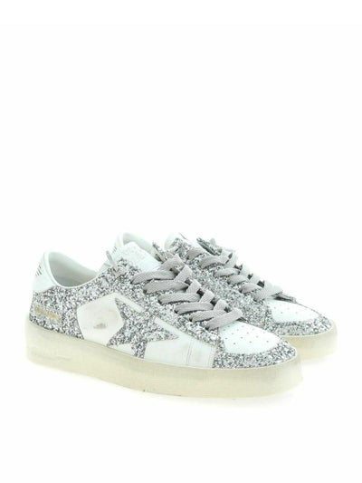 Sneakers Stardan Con Glitter Bianche E Argent